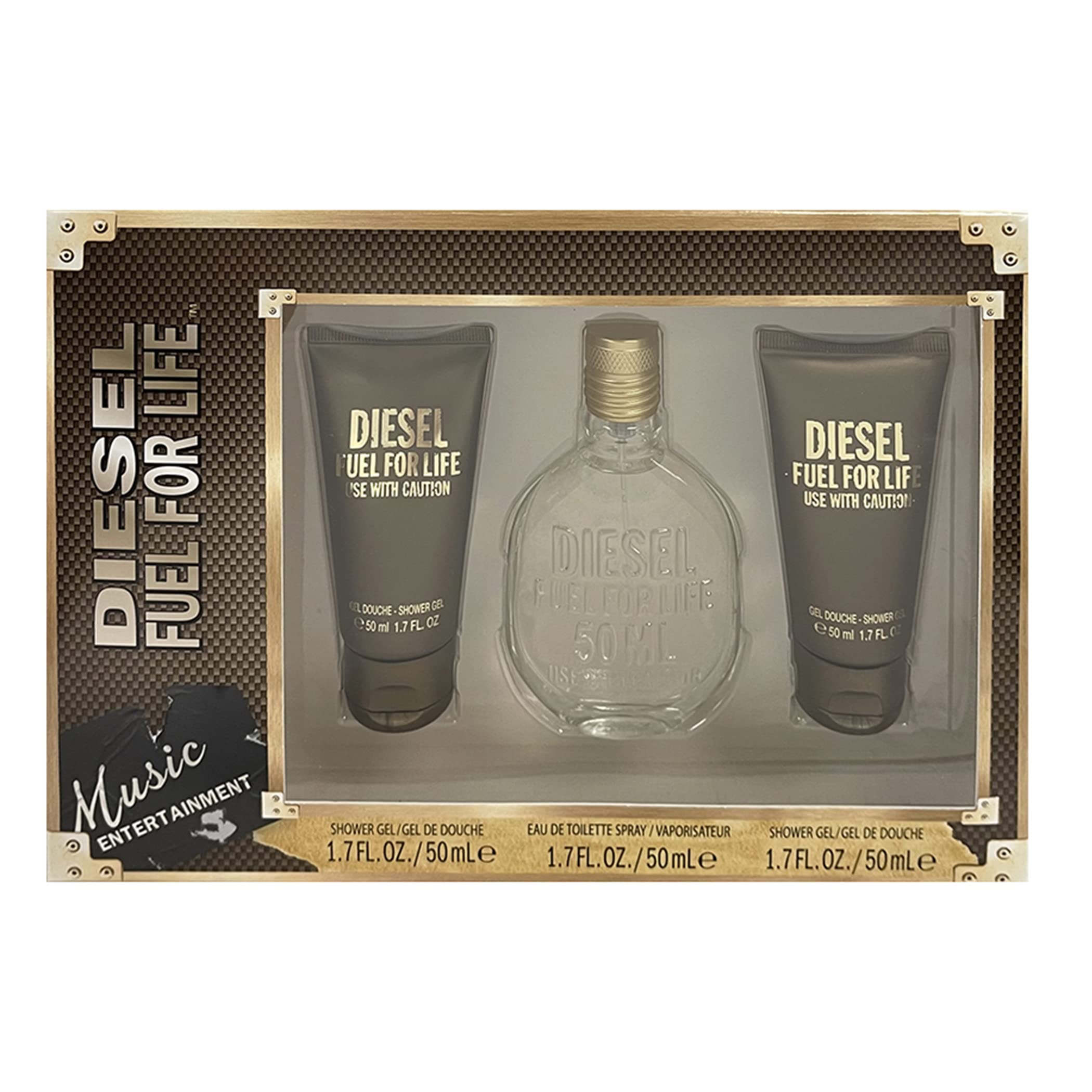 Diesel Fuel For Life, Eau de Toilette & Fragrance Gift Set for Men, Woody and Ambery Scent With Notes of Anise & Lavender