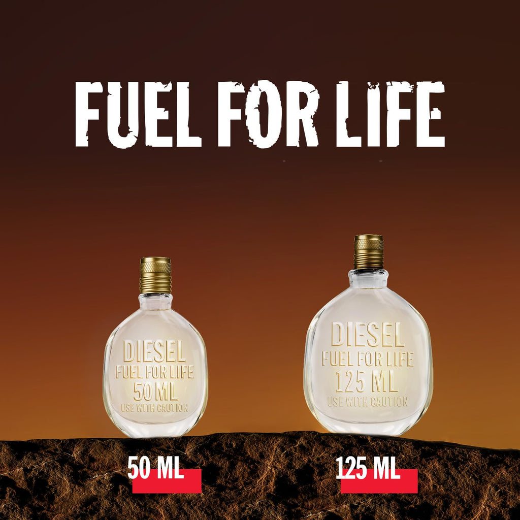 Diesel Fuel For Life, Eau de Toilette & Fragrance Gift Set for Men, Woody and Ambery Scent With Notes of Anise & Lavender