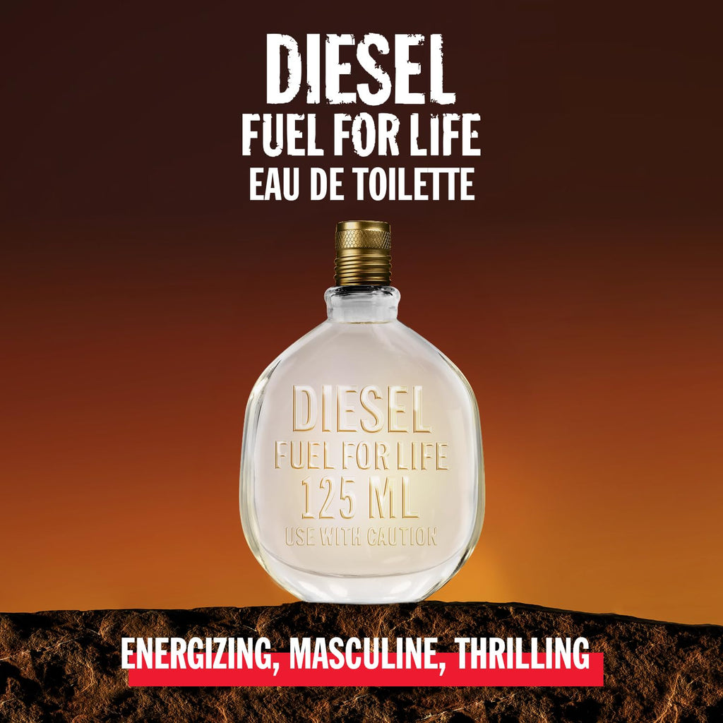 Diesel Fuel For Life, Eau de Toilette & Fragrance Gift Set for Men, Woody and Ambery Scent With Notes of Anise & Lavender