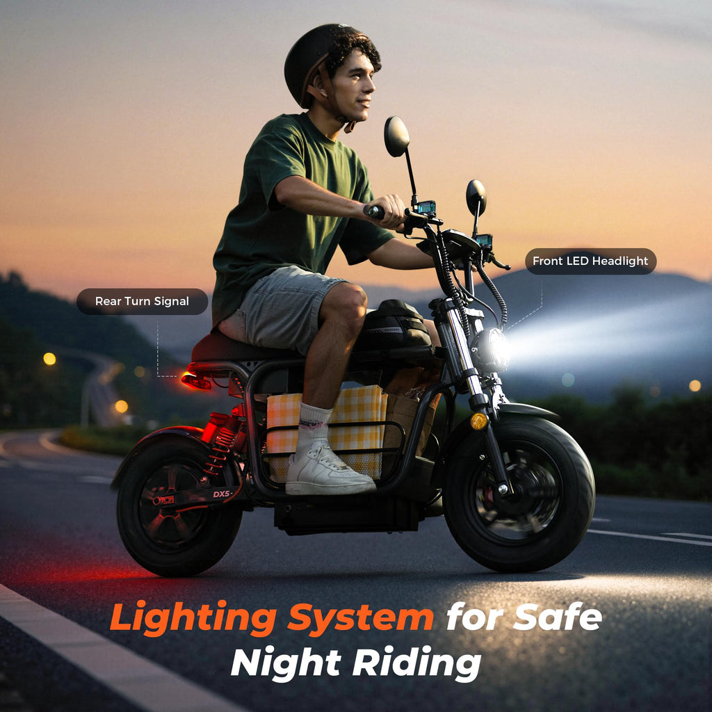 iScooter Adults Electric Scooter with Seat, 1500W Motor, 45 Miles Long Range, 35MPH Top Speed,15"3.0" Vacuum Pneumatic Tires, hydraulic Disc Brake,Dual Suspension, Commuter Escooter with Basket & Bag