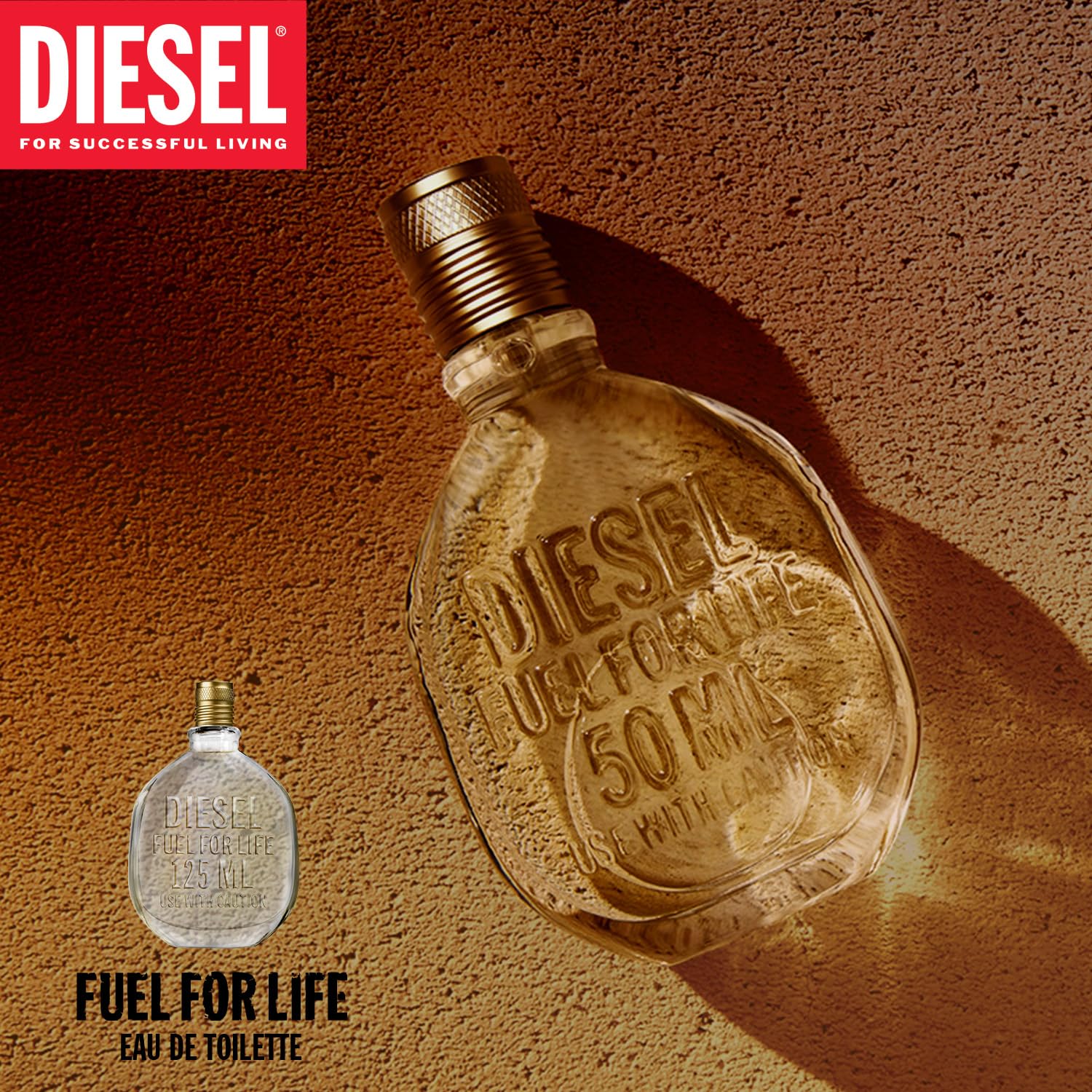 Diesel Fuel For Life, Eau de Toilette & Fragrance Gift Set for Men, Woody and Ambery Scent With Notes of Anise & Lavender