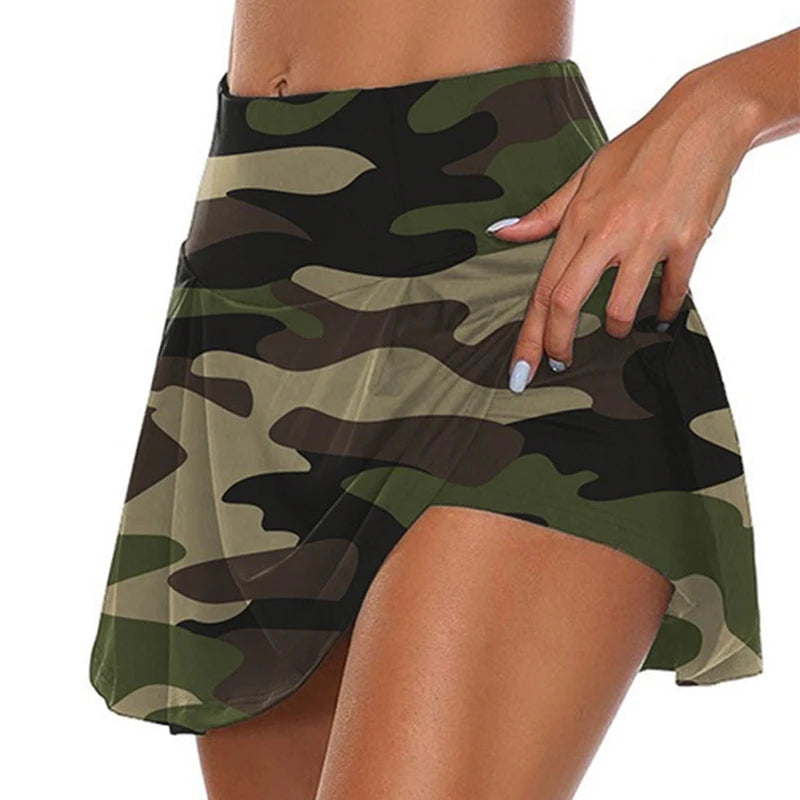 2024 Women Sport Shorts Skirts Summer Breathable Casual Fitness Quick Drying Running Skort Active Athletic Yoga Fitness Skirt