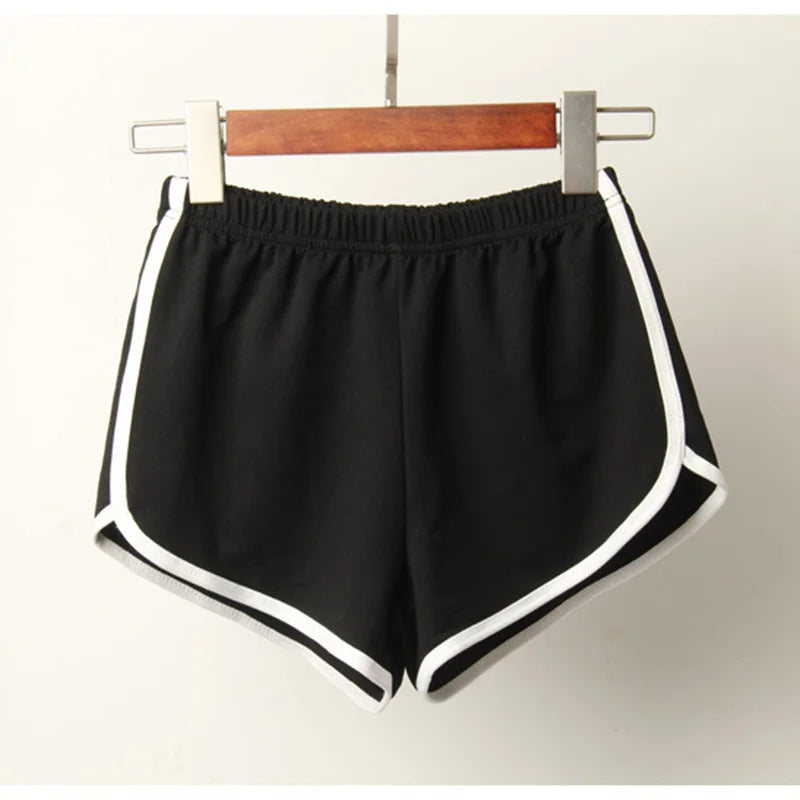 Sports Shorts Women Summer 2020 New Candy Color Anti Emptied Skinny Shorts Casual Lady Elastic Waist Beach Correndo Short Pants