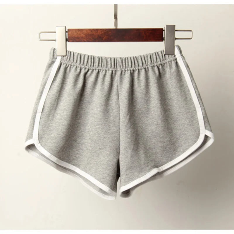 Sports Shorts Women Summer 2020 New Candy Color Anti Emptied Skinny Shorts Casual Lady Elastic Waist Beach Correndo Short Pants
