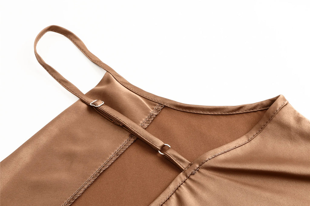 2026 White Women Silk-Like Satin Tops Stye New Collect Summer Sexy Tank For Ladies Strappy Camisole T-Shirts Grunge Femme Clothe