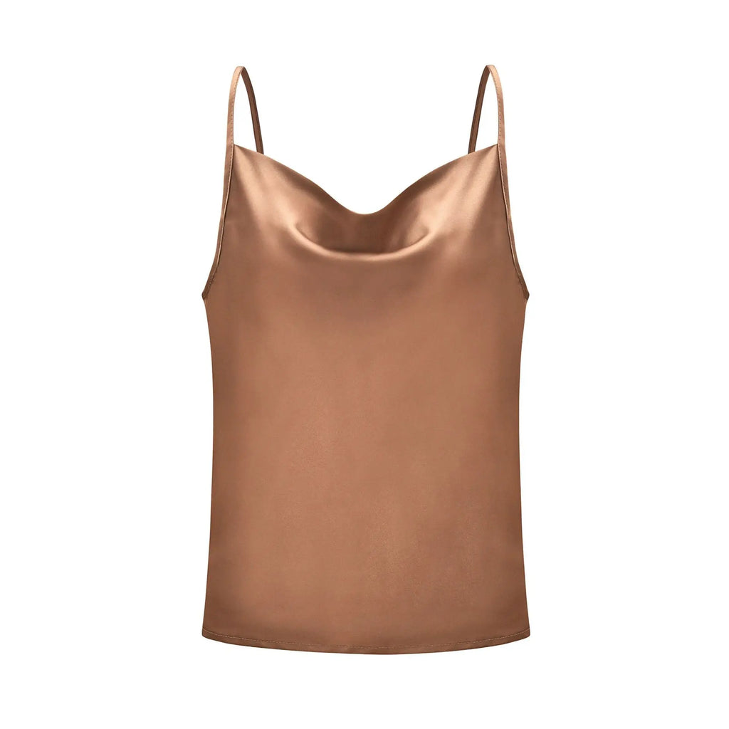 2026 White Women Silk-Like Satin Tops Stye New Collect Summer Sexy Tank For Ladies Strappy Camisole T-Shirts Grunge Femme Clothe