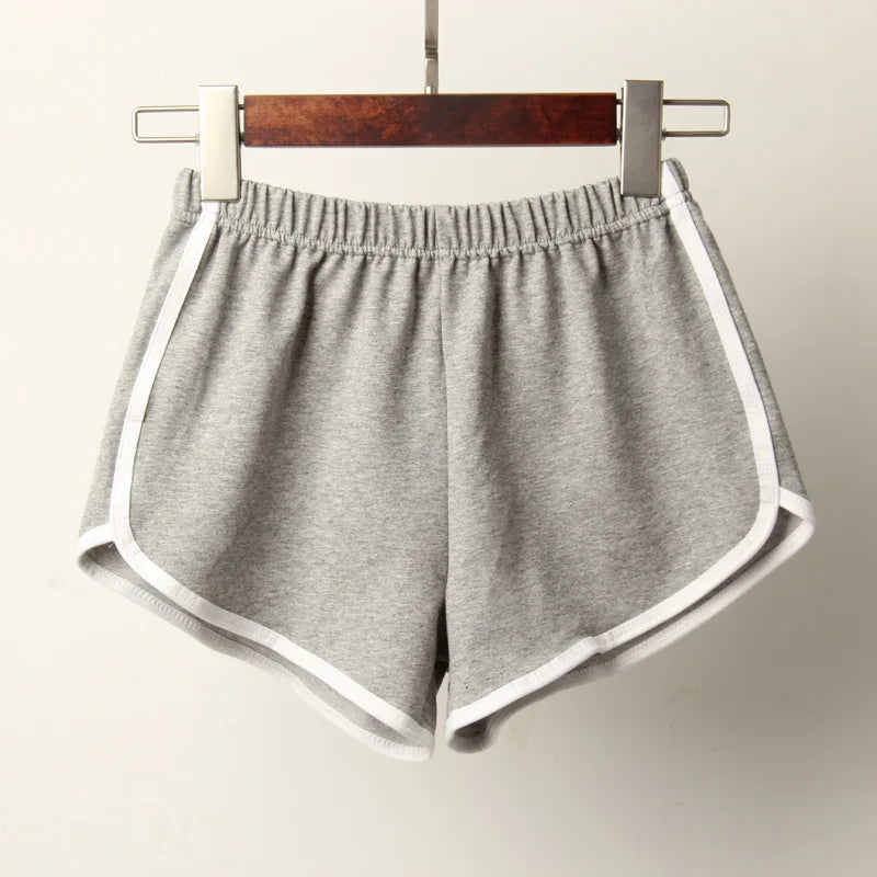 Sports Shorts Women Summer 2020 New Candy Color Anti Emptied Skinny Shorts Casual Lady Elastic Waist Beach Correndo Short Pants