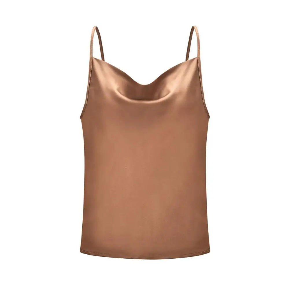 2026 White Women Silk-Like Satin Tops Stye New Collect Summer Sexy Tank For Ladies Strappy Camisole T-Shirts Grunge Femme Clothe