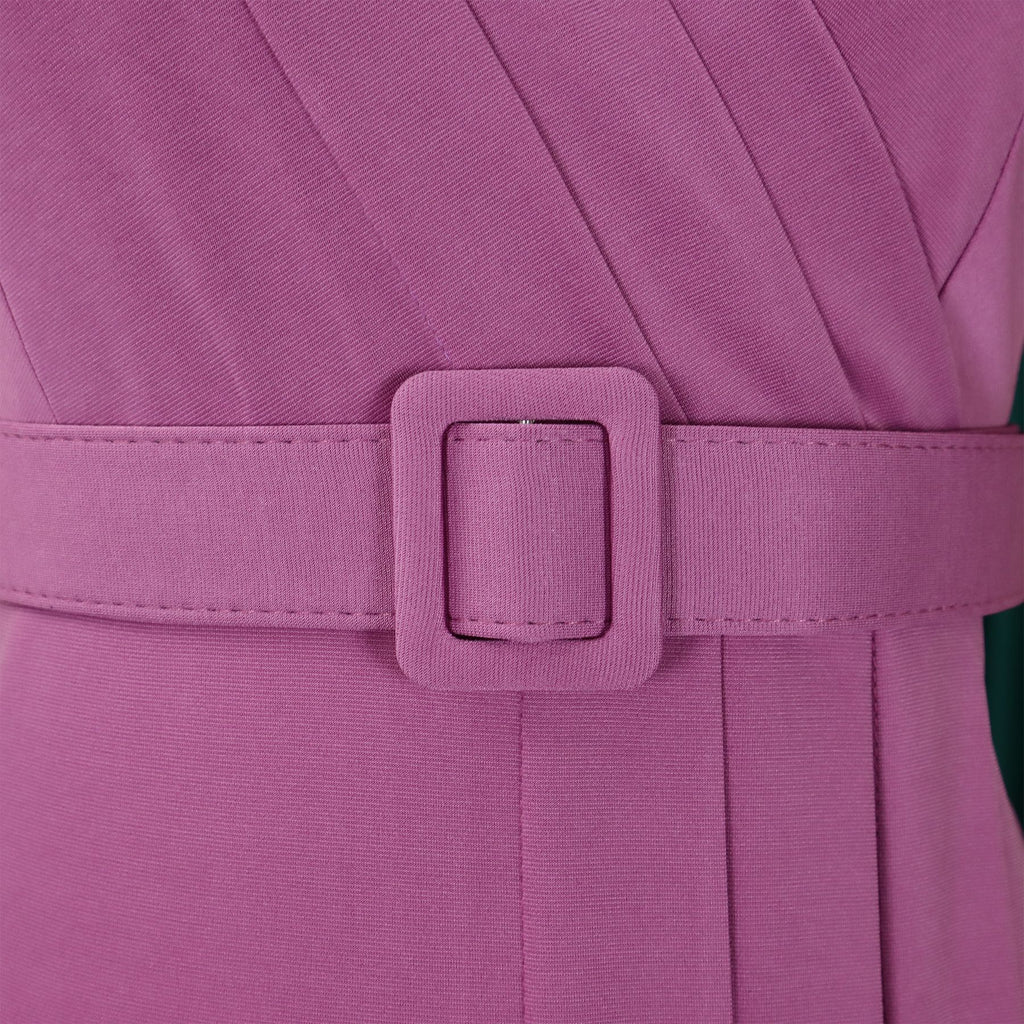Women Elegant Bodycon Dress Short Sleeves Wrap V Neck Modest Waist Belt Church Dress Outfits Female Summer African Classy Gowns