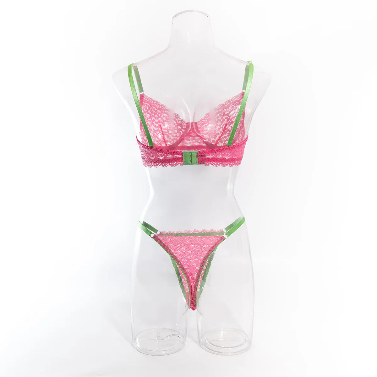 Krasapt Attractive Bilizna Intimate Lace Sexy Lingerie Set Women Hollow Out Patchwork Bra G-String Two Piece Sensual Erotic Suit