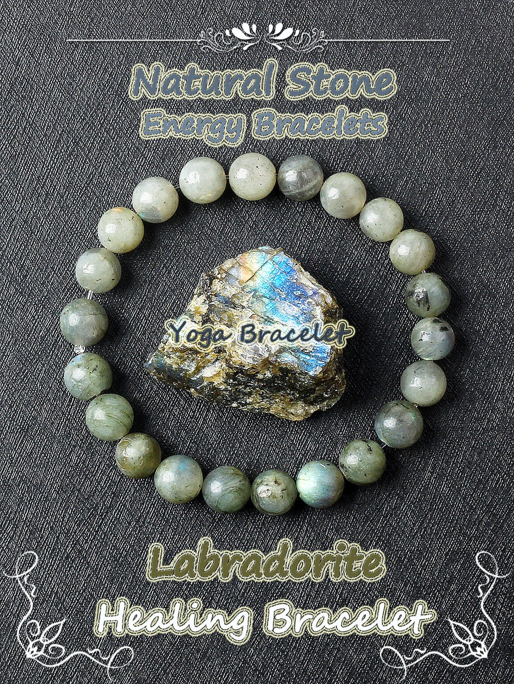 Original Natural Stone Beads Bracelet Men Women Reiki Blue Apatite Lapis Lazuli Amethyst Yellow Tiger Eye Beads Bracelet Jewelry