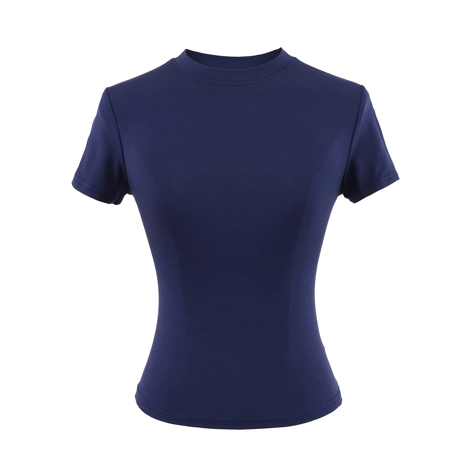 2024 New High Quality Casual T shirt Sexy Slim Short Sleeves Fashion Trend Solid Women Clothing y2k Tops