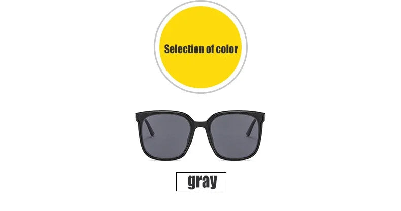 Unisex Retro Square Frame Myopia Glasses Trendy Large Polarized Sunglasses Outdoor Travel Sunglasses Goggle Shade Eyewear0 ~-4.0