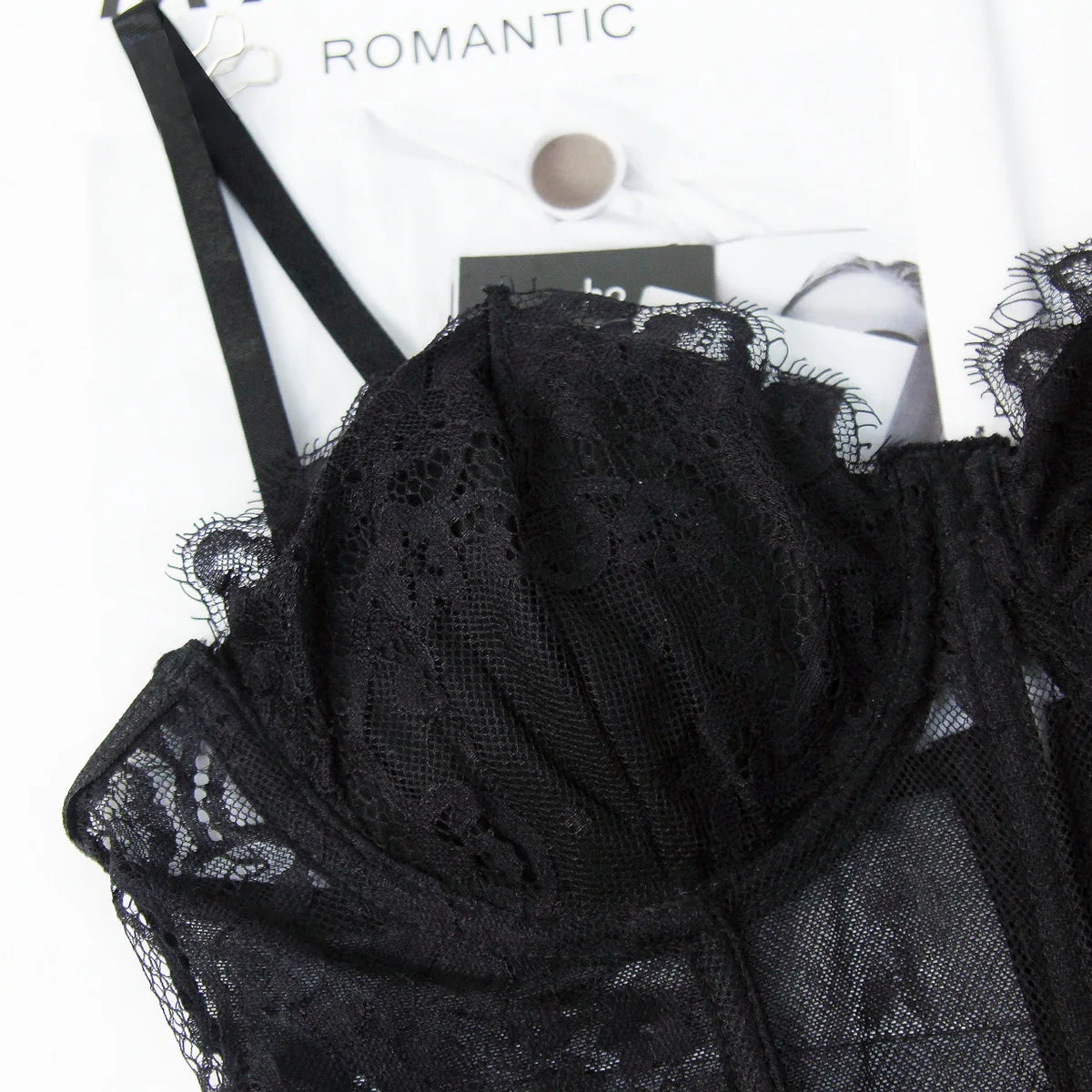 Sexy Black Lace See-through Corset Summer Fashion Streetwear Women's Crop Tank Top Ladies Halter Tops Bustier Lingerie Camisole