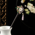 Vintage Chinese Wood Hair Sticks for Women Handmade Luxury Flower Hairpins Hair Chopsticks Wedding Party Head Jewelry Accessory