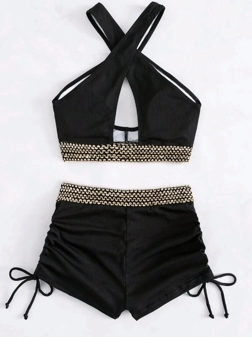 Bandeau Bikinis 2026 Women Black Swimsuit Sexy High Waist Swimwear Female Swimming Bathing Swim Suit Solid Beachwear Summer