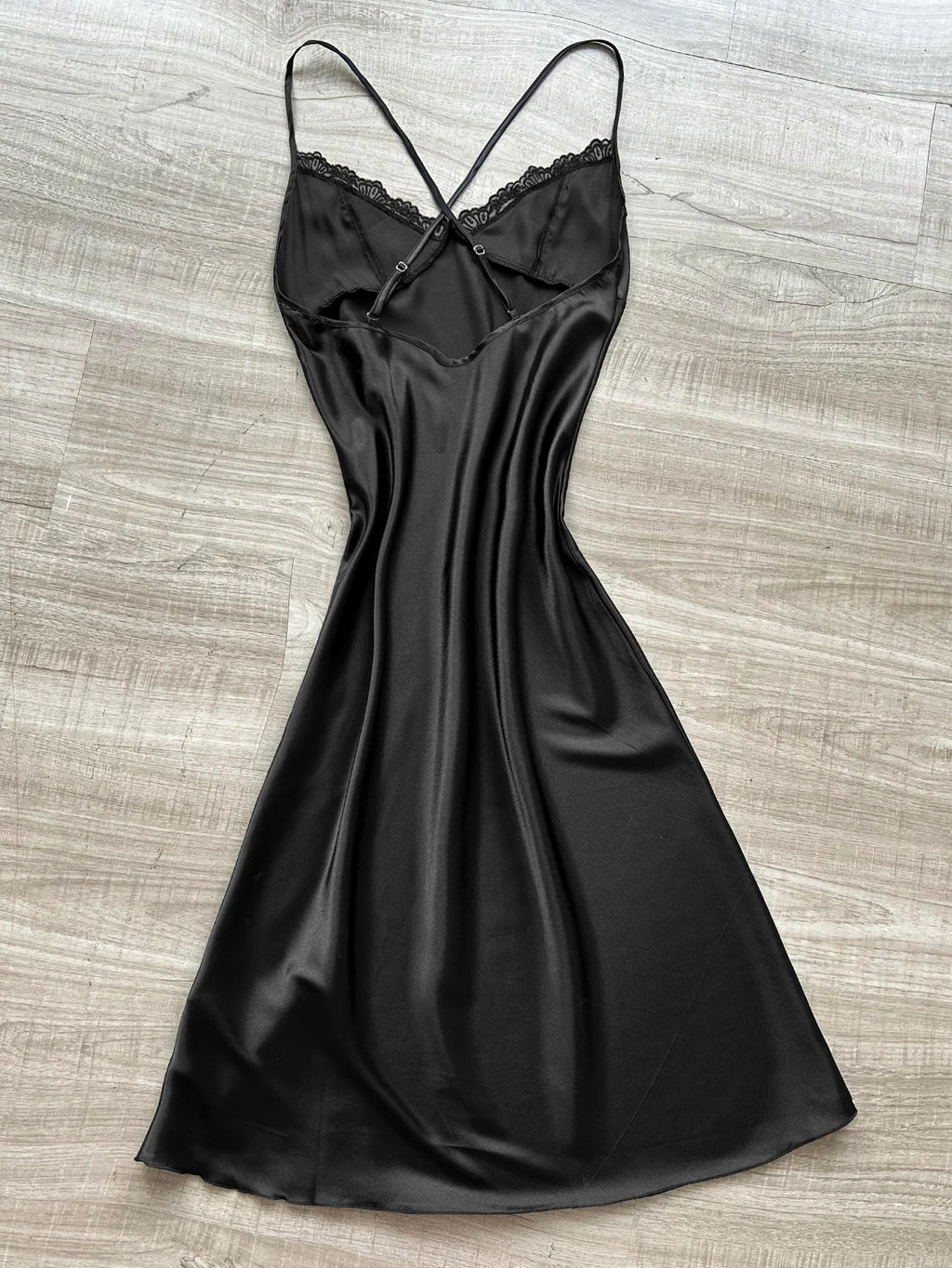 New Sexy Women's Nightgown with Lace V Neck long halter dress Side Slit Backless Elegant and Fashionable Sleepwear for Home Use