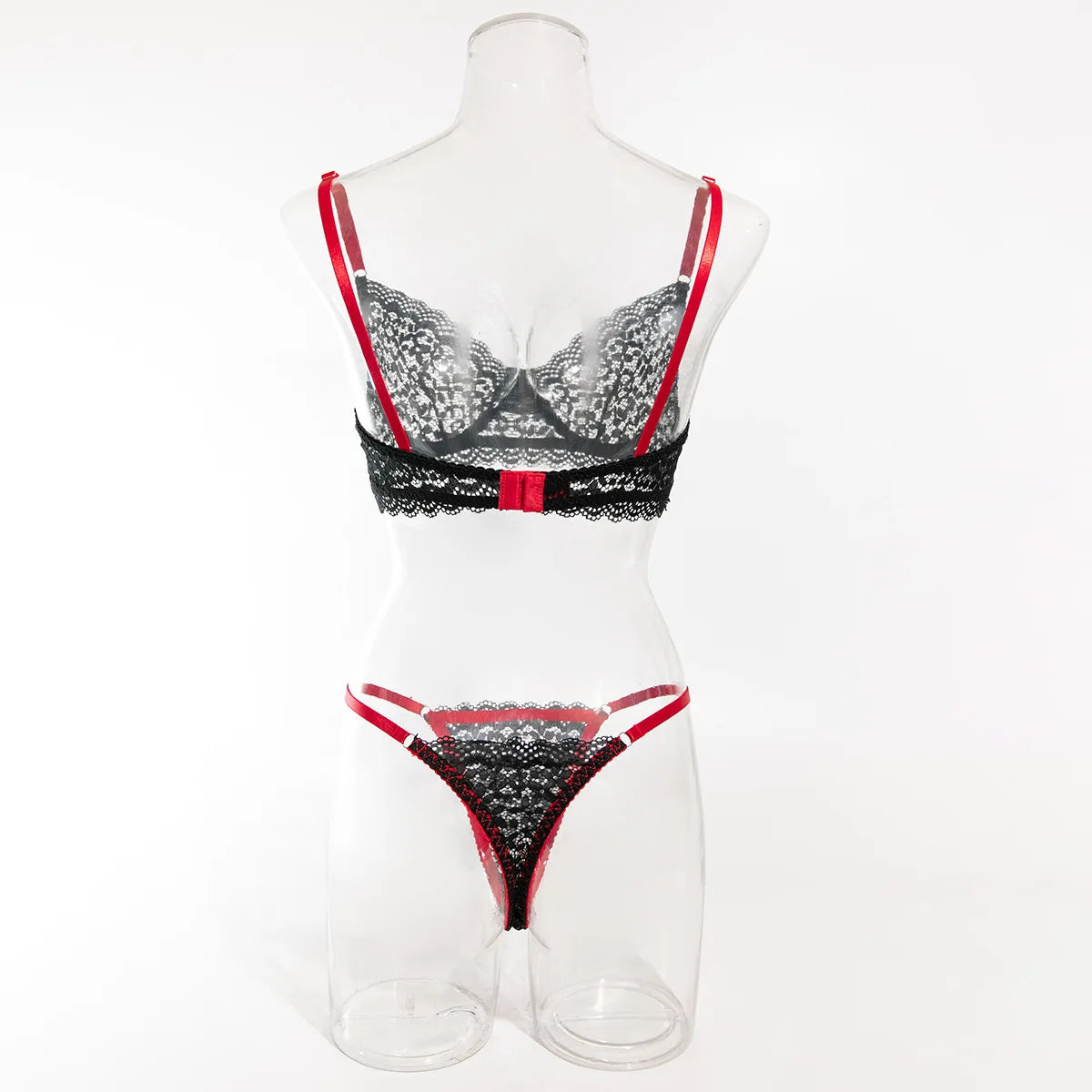 Krasapt Attractive Bilizna Intimate Lace Sexy Lingerie Set Women Hollow Out Patchwork Bra G-String Two Piece Sensual Erotic Suit