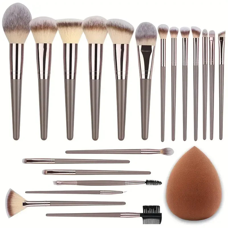 Professional 3-20Pcs Makeup Brushes Set Eyeshadow Blush Highlighter Foundation Concealer Blending Brush Beauty Tool