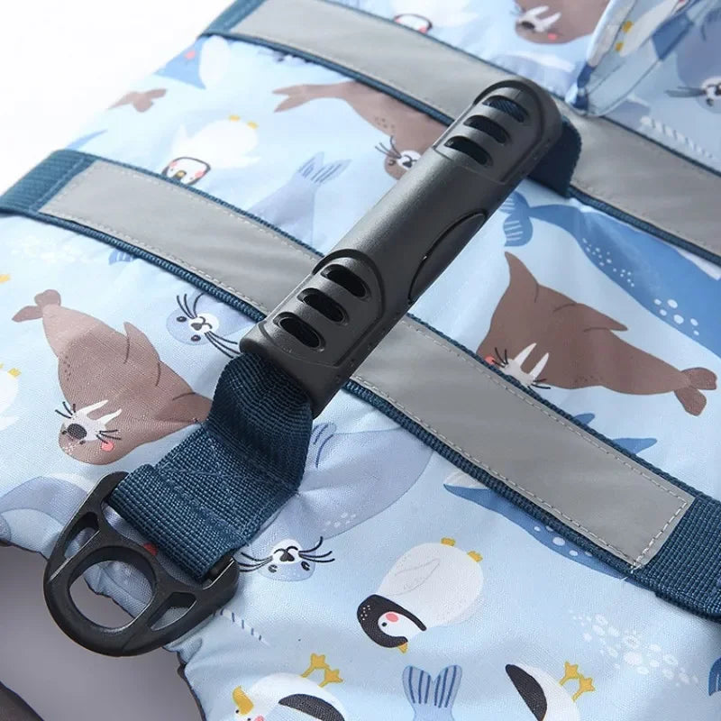 Pet Dog Life Jacket Vest Clothes Life Vest Collar Harness Pet Swimming Summer Swimwear Scales Shark Floating clothes swimsuit