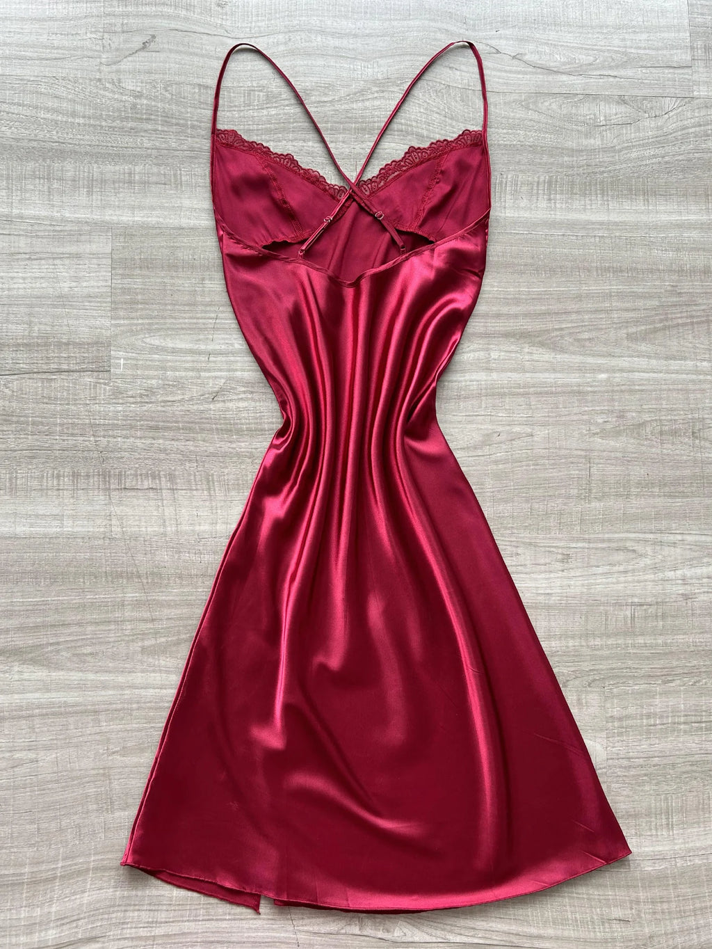 New Sexy Women's Nightgown with Lace V Neck long halter dress Side Slit Backless Elegant and Fashionable Sleepwear for Home Use