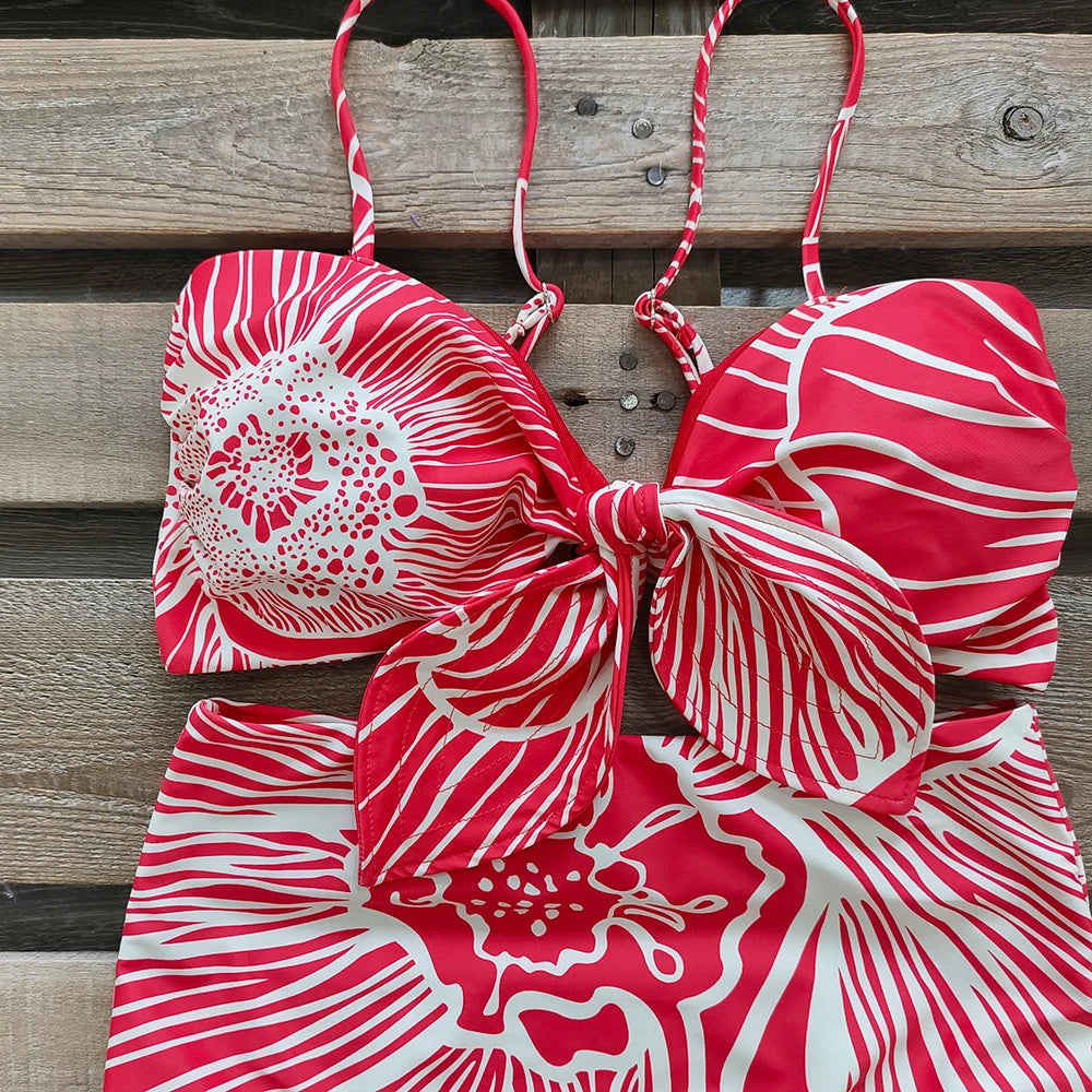 Sexy Print Brazilian Bikini Strappy Two Pieces Bikini Set Women Swimwear Low Wiast Dots Swimsuit Bikinis 2023 conjunto femenino