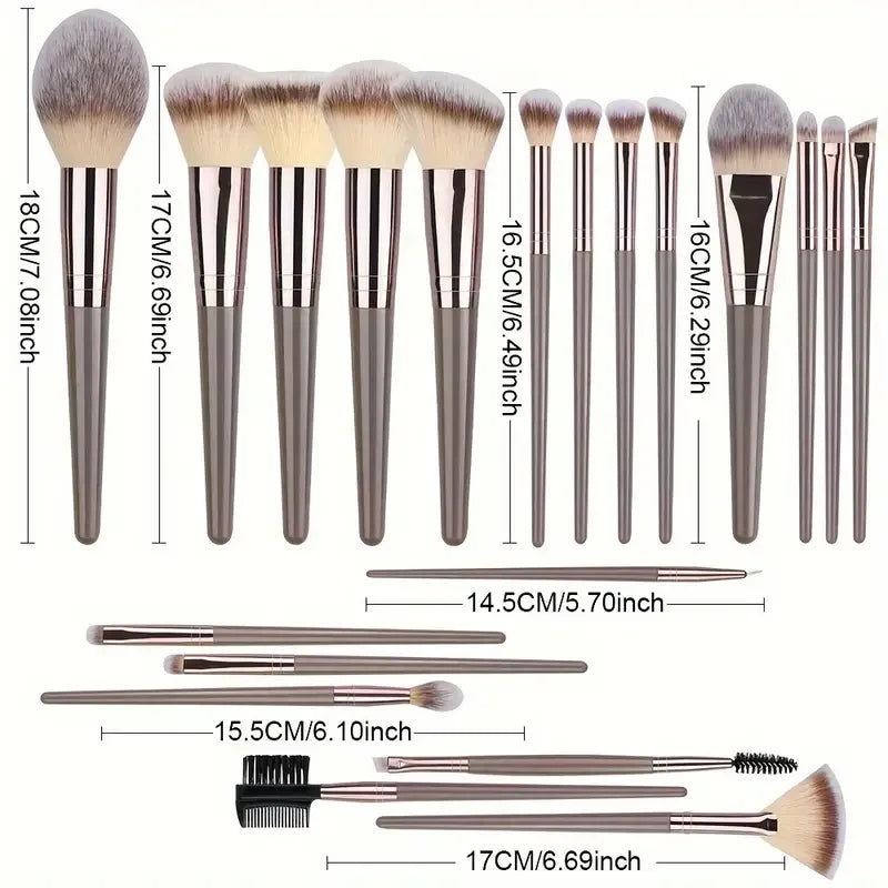 Professional 3-20Pcs Makeup Brushes Set Eyeshadow Blush Highlighter Foundation Concealer Blending Brush Fluffy Women Beauty Tool
