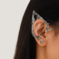 PuRui Popular Gold Color Elf Flower Leaf Ear Clip Women Cute Jewelry Accessories Fairy Clip Earrings Wedding Girls Jewelry Gifts